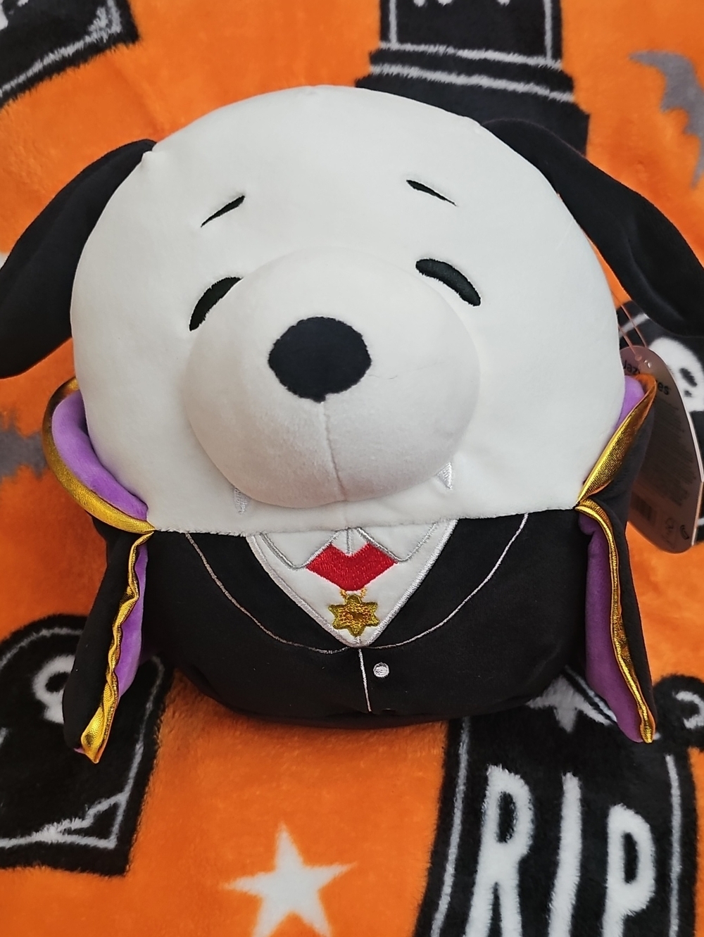 Squishmallows Snoopy Plush Vampire